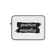 Laptop Sleeve, Brushes Logo, white-Laptop Sleeve-Practice Empathy