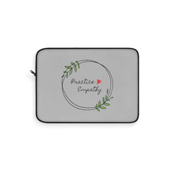 Laptop Sleeve, Olive Branch Logo, gray-Laptop Sleeve-Practice Empathy