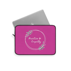 Laptop Sleeve, Olive Branch Logo, magenta-Laptop Sleeve-Practice Empathy