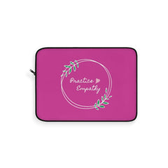 Laptop Sleeve, Olive Branch Logo, magenta-Laptop Sleeve-Practice Empathy