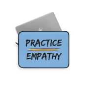 Laptop Sleeve, Rainbow Logo, Carolina blue-Laptop Sleeve-Practice Empathy