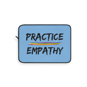 Laptop Sleeve, Rainbow Logo, Carolina blue-Laptop Sleeve-Practice Empathy