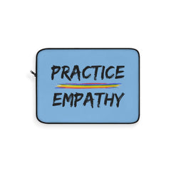Laptop Sleeve, Rainbow Logo, Carolina blue-Laptop Sleeve-Practice Empathy