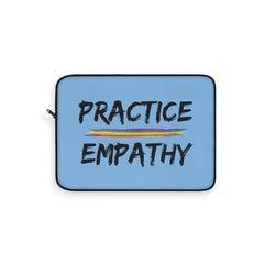 Laptop Sleeve, Rainbow Logo, Carolina blue-Laptop Sleeve-Practice Empathy