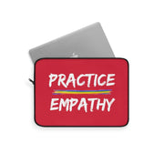 Laptop Sleeve, Rainbow Logo, deep red-Laptop Sleeve-Practice Empathy