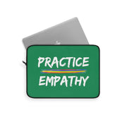 Laptop Sleeve, Rainbow Logo, forest green-Laptop Sleeve-Practice Empathy