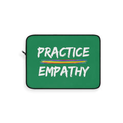 Laptop Sleeve, Rainbow Logo, forest green-Laptop Sleeve-Practice Empathy