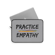 Laptop Sleeve, Rainbow Logo, gray-Laptop Sleeve-Practice Empathy