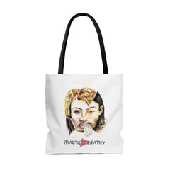 Large Tote Bag, Akin, white-Bags-Practice Empathy