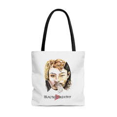 Large Tote Bag, Akin, white-Bags-Practice Empathy