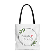 Large Tote Bag, Olive Branch Logo, white-Bags-Practice Empathy