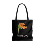 Large Tote Bag, Word to the Wind, black-Bags-Practice Empathy