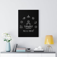 Mantras of the Mind, Canvas Gallery Wrap, black-Canvas-Practice Empathy