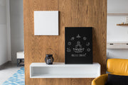 Mantras of the Mind, Canvas Gallery Wrap, black-Canvas-Practice Empathy
