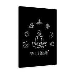 Mantras of the Mind, Canvas Gallery Wrap, black-Canvas-Practice Empathy