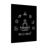 Mantras of the Mind, Canvas Gallery Wrap, black-Canvas-Practice Empathy