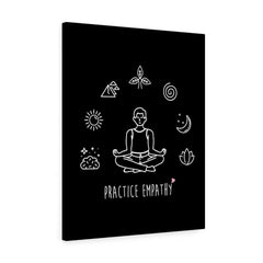 Mantras of the Mind, Canvas Gallery Wrap, black-Canvas-Practice Empathy