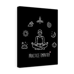 Mantras of the Mind, Canvas Gallery Wrap, black-Canvas-Practice Empathy
