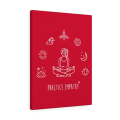 Mantras of the Mind, Canvas Gallery Wrap, deep red-Canvas-Practice Empathy