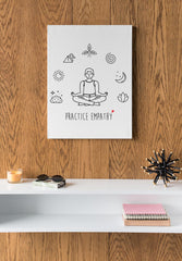 Mantras of the Mind, Canvas Gallery Wrap, white-Canvas-Practice Empathy