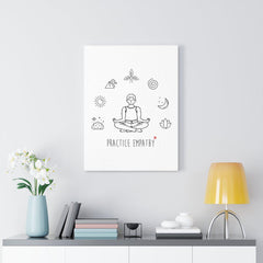 Mantras of the Mind, Canvas Gallery Wrap, white-Canvas-Practice Empathy