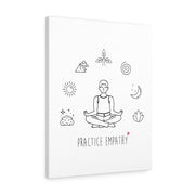 Mantras of the Mind, Canvas Gallery Wrap, white-Canvas-Practice Empathy