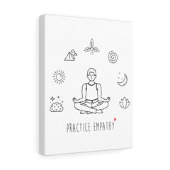 Mantras of the Mind, Canvas Gallery Wrap, white-Canvas-Practice Empathy