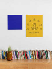 Mantras of the Mind, Canvas Gallery Wrap, yellow-Canvas-Practice Empathy
