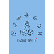 Mantras of the Mind, Premium Framed Canvas, Carolina blue-Canvas-Practice Empathy
