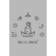 Mantras of the Mind, Premium Framed Canvas, light gray-Canvas-Practice Empathy