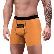 Men's Boxer Briefs, Brushes Logo, orange-All Over Prints-Practice Empathy