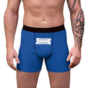 Men's Boxer Briefs, Brushes Logo-All Over Prints-Practice Empathy
