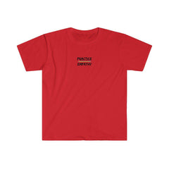 Men's Fitted Short Sleeve Tee, Rainbow Logo-T-Shirt-Practice Empathy