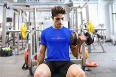 Men's Heather Dri-Fit Tee, Classic Logo-T-Shirt-Practice Empathy