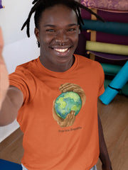 Men's Heather Dri-Fit Tee, Nourishing Home-T-Shirt-Practice Empathy