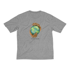 Men's Heather Dri-Fit Tee, Nourishing Home-T-Shirt-Practice Empathy