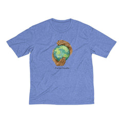Men's Heather Dri-Fit Tee, Nourishing Home-T-Shirt-Practice Empathy