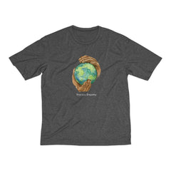 Men's Heather Dri-Fit Tee, Nourishing Home-T-Shirt-Practice Empathy