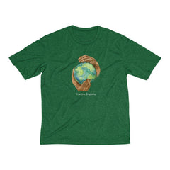 Men's Heather Dri-Fit Tee, Nourishing Home-T-Shirt-Practice Empathy