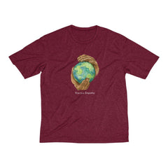 Men's Heather Dri-Fit Tee, Nourishing Home-T-Shirt-Practice Empathy