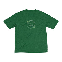 Men's Heather Dri-Fit Tee, Olive Branch Logo-T-Shirt-Practice Empathy