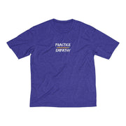 Men's Heather Dri-Fit Tee, Rainbow Logo-T-Shirt-Practice Empathy