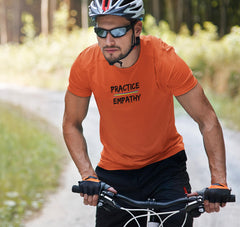 Men's Heather Dri-Fit Tee, Rainbow Logo-T-Shirt-Practice Empathy
