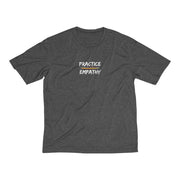 Men's Heather Dri-Fit Tee, Rainbow Logo-T-Shirt-Practice Empathy