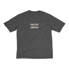 Men's Heather Dri-Fit Tee, Rainbow Logo-T-Shirt-Practice Empathy