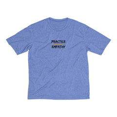 Men's Heather Dri-Fit Tee, Rainbow Logo-T-Shirt-Practice Empathy
