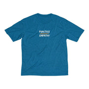 Men's Heather Dri-Fit Tee, Rainbow Logo-T-Shirt-Practice Empathy