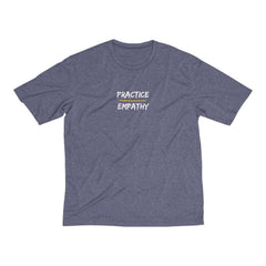 Men's Heather Dri-Fit Tee, Rainbow Logo-T-Shirt-Practice Empathy