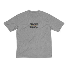 Men's Heather Dri-Fit Tee, Rainbow Logo-T-Shirt-Practice Empathy