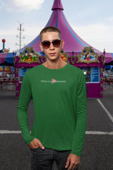 Men's Long Sleeve Moisture Absorbing Tee, Classic Logo-Long-sleeve-Practice Empathy
